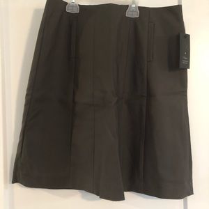 Dark grey knee length skirt